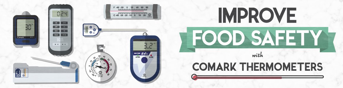 Improve Food Safety with Comark Thermometers