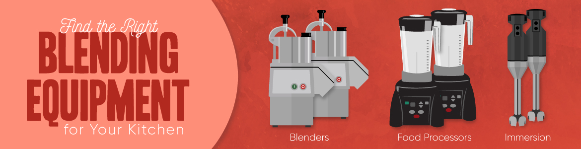 Compare Blenders, Food Processors, and Immersion Blenders
