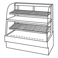 Types of Refrigeration Illustration: Bakery Display Cases