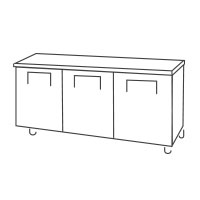 Types of Refrigeration Illustration: Undercounter Refrigeration