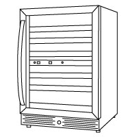 Types of Refrigeration Illustration: Commercial Wine Coolers