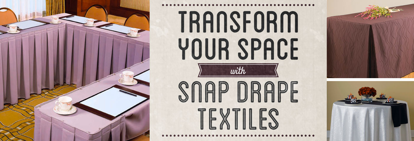 Transform Your Space with Snap Drape Textiles