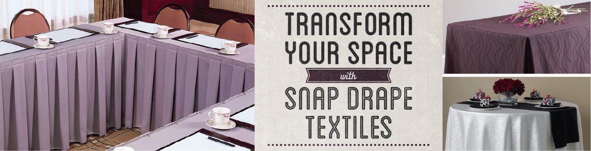 Transform Your Space with Snap Drape Textiles