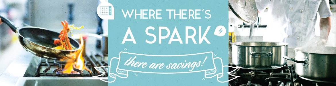 Gas Ranges with Spark Ignition Provide Efficiency
